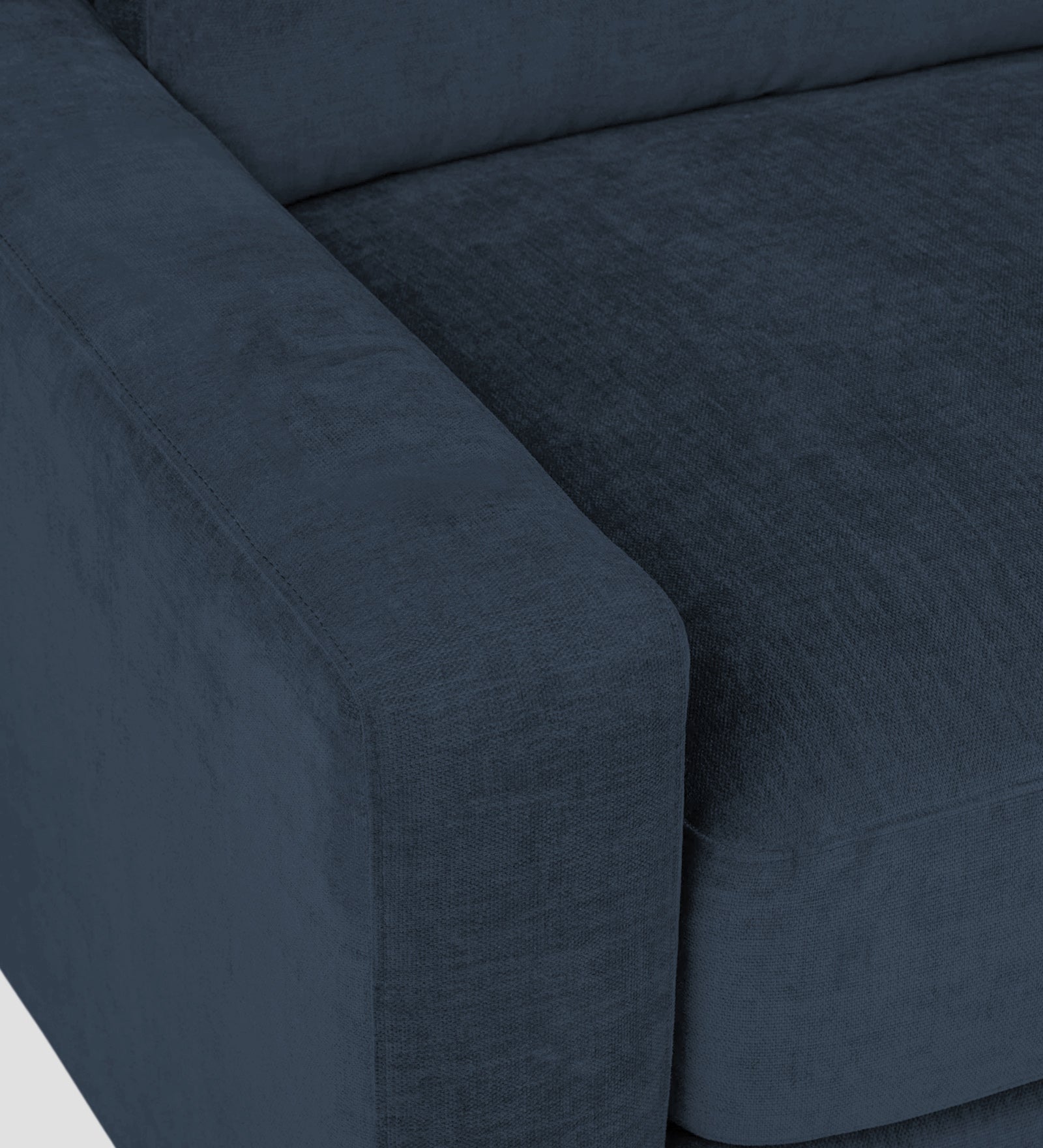 Dara Fabric 1 Seater Sofa In Denim Blue Colour - Febonic Living