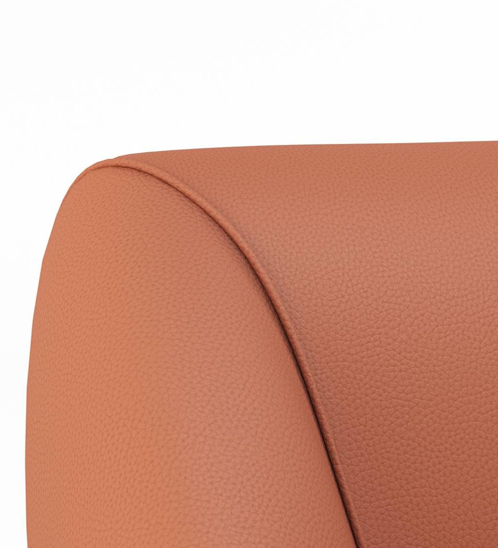 Willow Leatherette Swivel Chair in Brown Colour