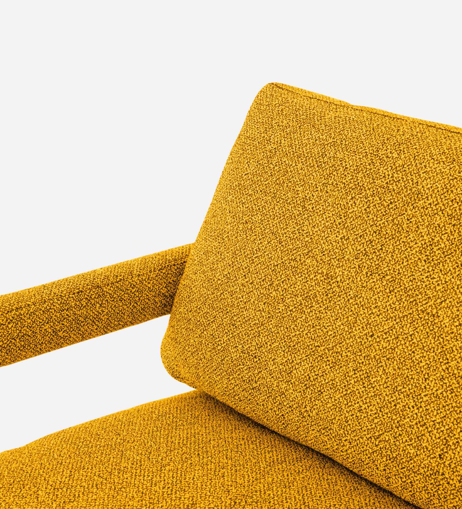 Olsen Fabric Arm Chair In Bold Yellow Colour - Febonic Living