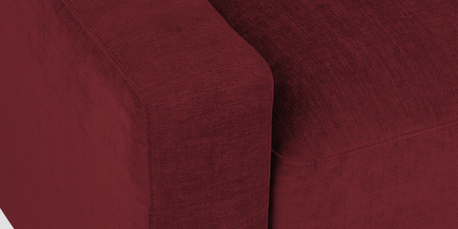 Dara Fabric 2 Seater Sofa In Blood Maroon Colour - Febonic Living