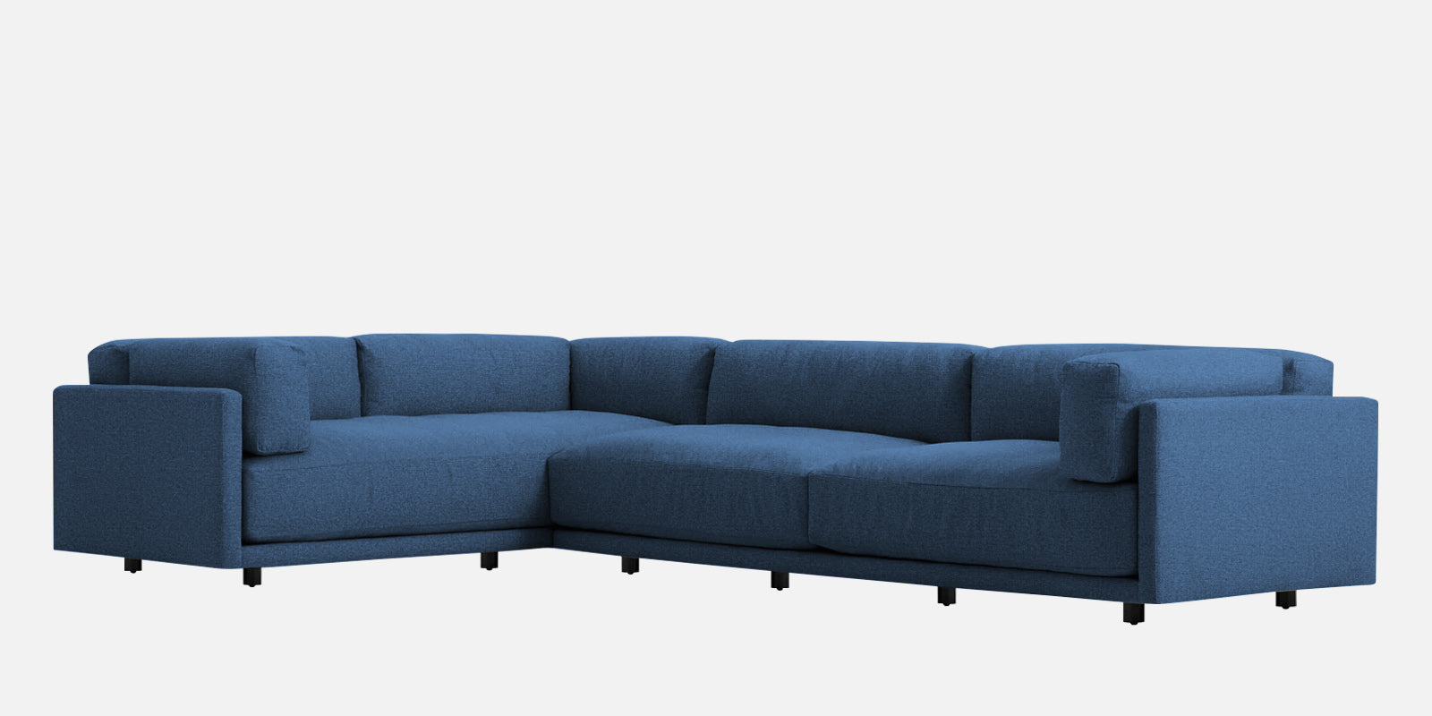 Nixon Fabric 6 Seater RHS Corner Sofa In Light Blue Colour - Febonic Living