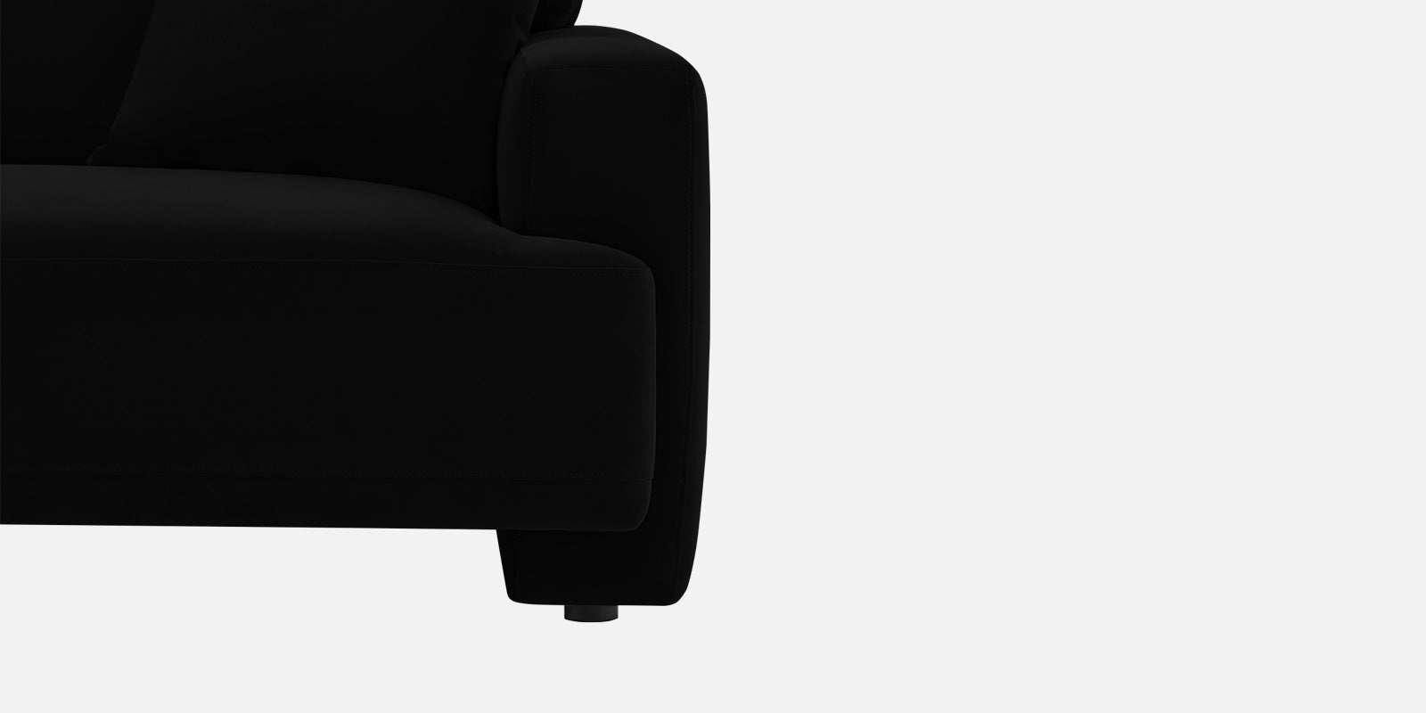 Kosta Velvet 2 Seater Sofa In Adam Black Colour - Febonic Living