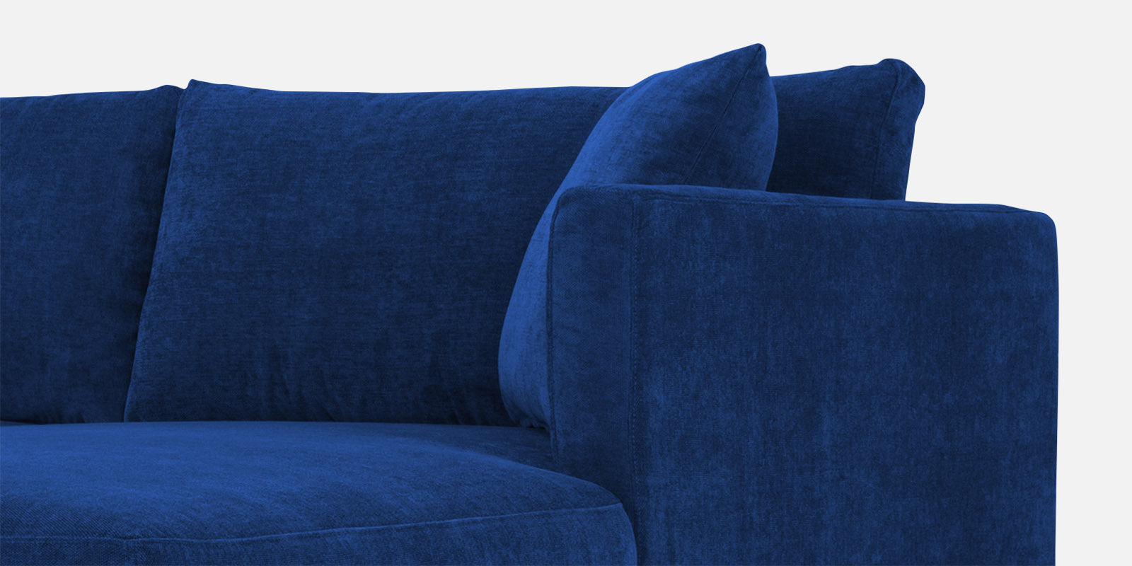 Northern Fabric LHS Sectional Sofa (3+Lounger) In Royal blue Colour - Febonic Living