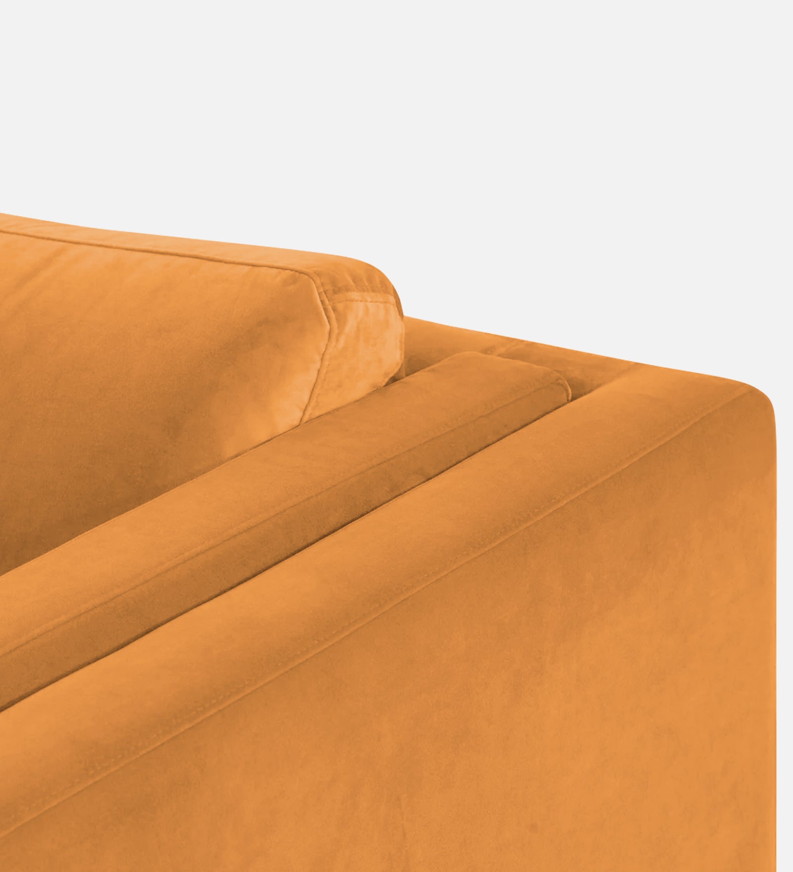 Jasper Velvet 1 Seater Sofa In Tangerine orange Colour - Febonic Living