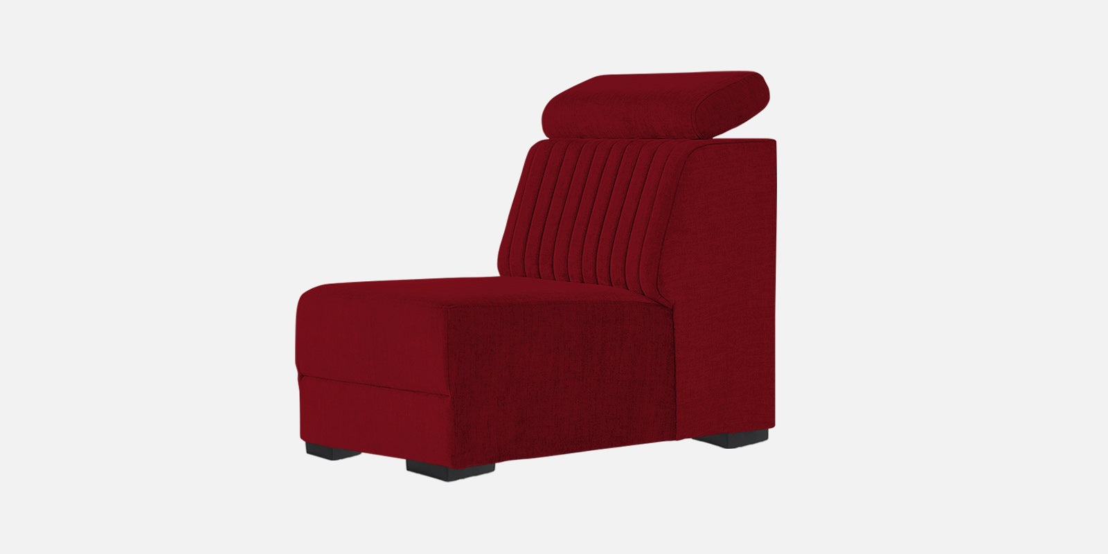 Draco Fabric 6 Seater Corner Sofa In Ruby Red Colour - Febonic Living
