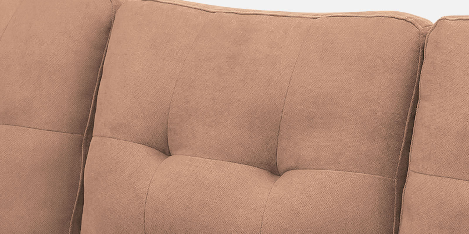 Thomas Fabric RHS Sectional Sofa (2+Lounger) In Cosmic Beige Colour - Febonic Living