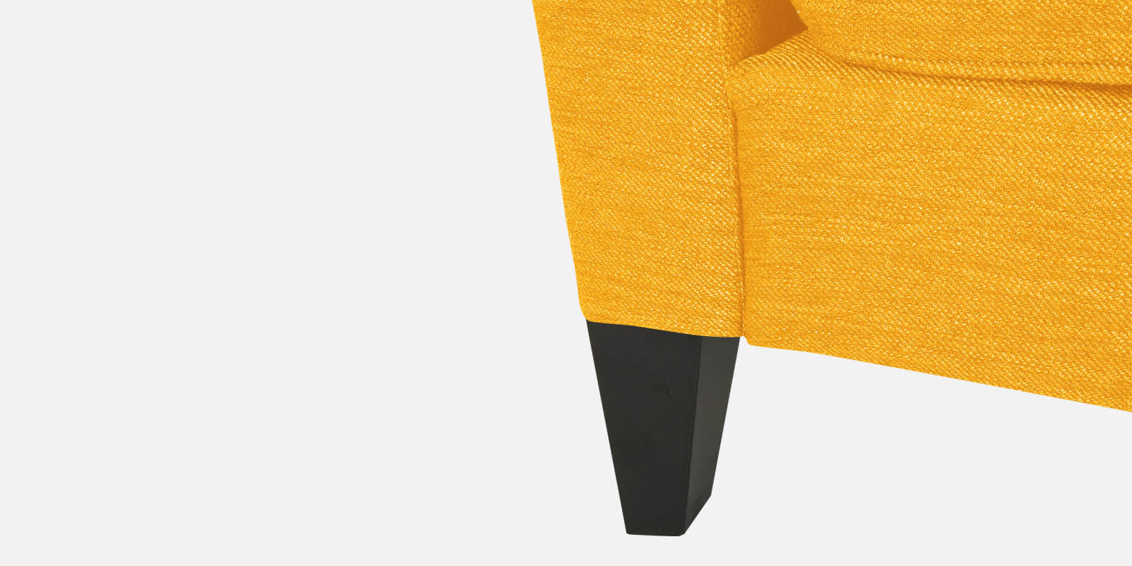 Nigar Fabric 2 Seater Sofa in Bold Yellow Colour