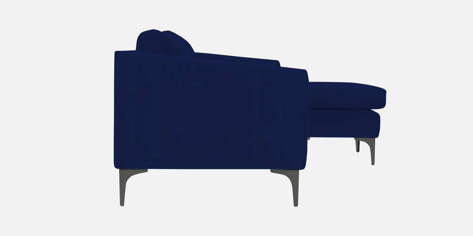 Haru Fabric LHS Sectional Sofa (2+Lounger) In Imperial Blue Colour - Febonic Living
