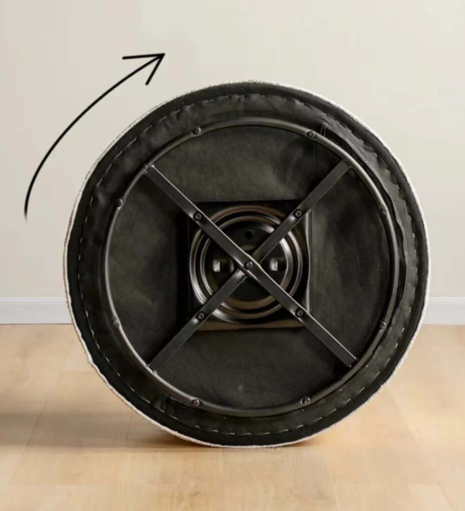 Milo Velvet Swivel Chair In Camel Beige Colour - Febonic Living