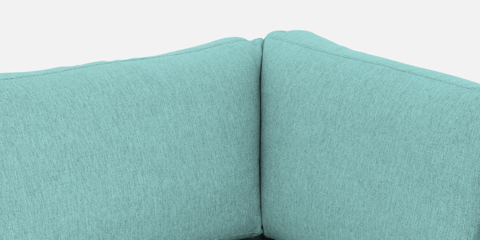 Freedom Velvet 6 Seater RHS Corner Sofa In Barmunda Aqua Colour With Ottoman - Febonic Living