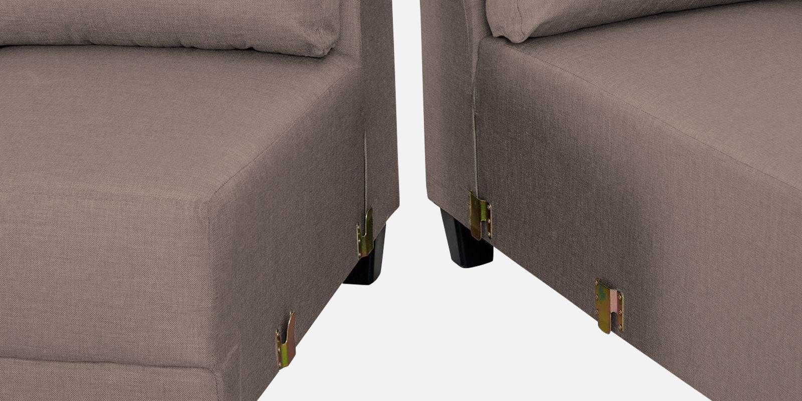 Perry Fabric LHS Sectional Sofa (3+Lounger) In Kadhi Beige Colour - Febonic Living