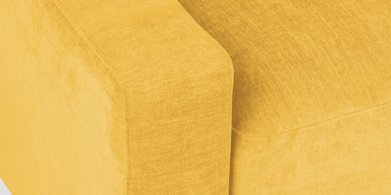 Dara Fabric 2 Seater Sofa In Bold Yellow Colour - Febonic Living