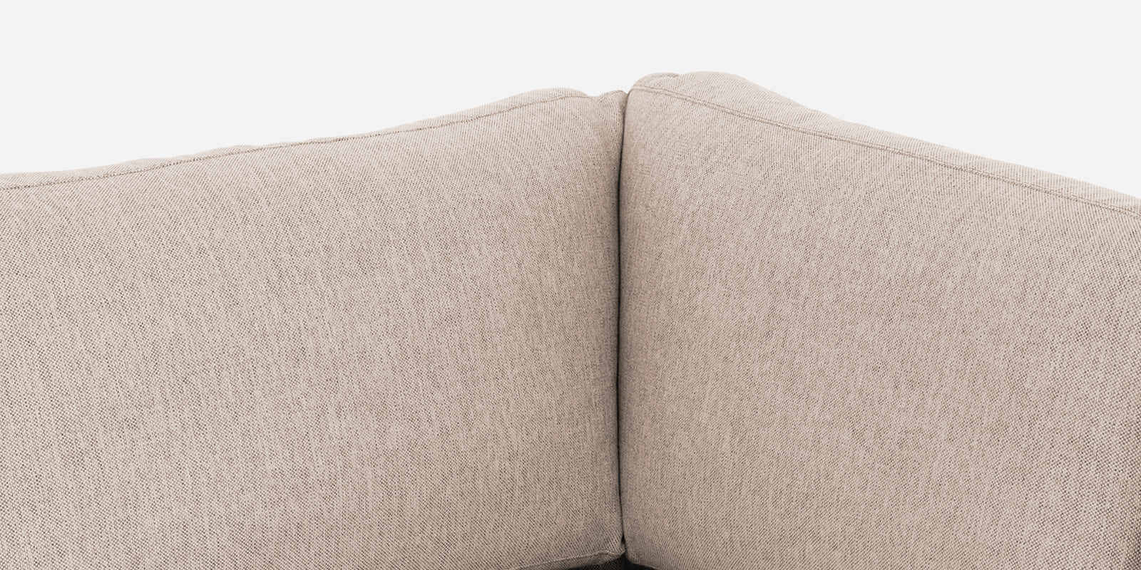 Freedom Velvet 6 Seater RHS Corner Sofa In Camel Beige Colour With Ottoman - Febonic Living