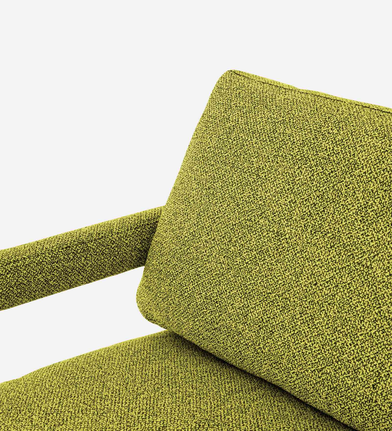 Olsen Fabric Arm Chair In Parrot Green Colour - Febonic Living