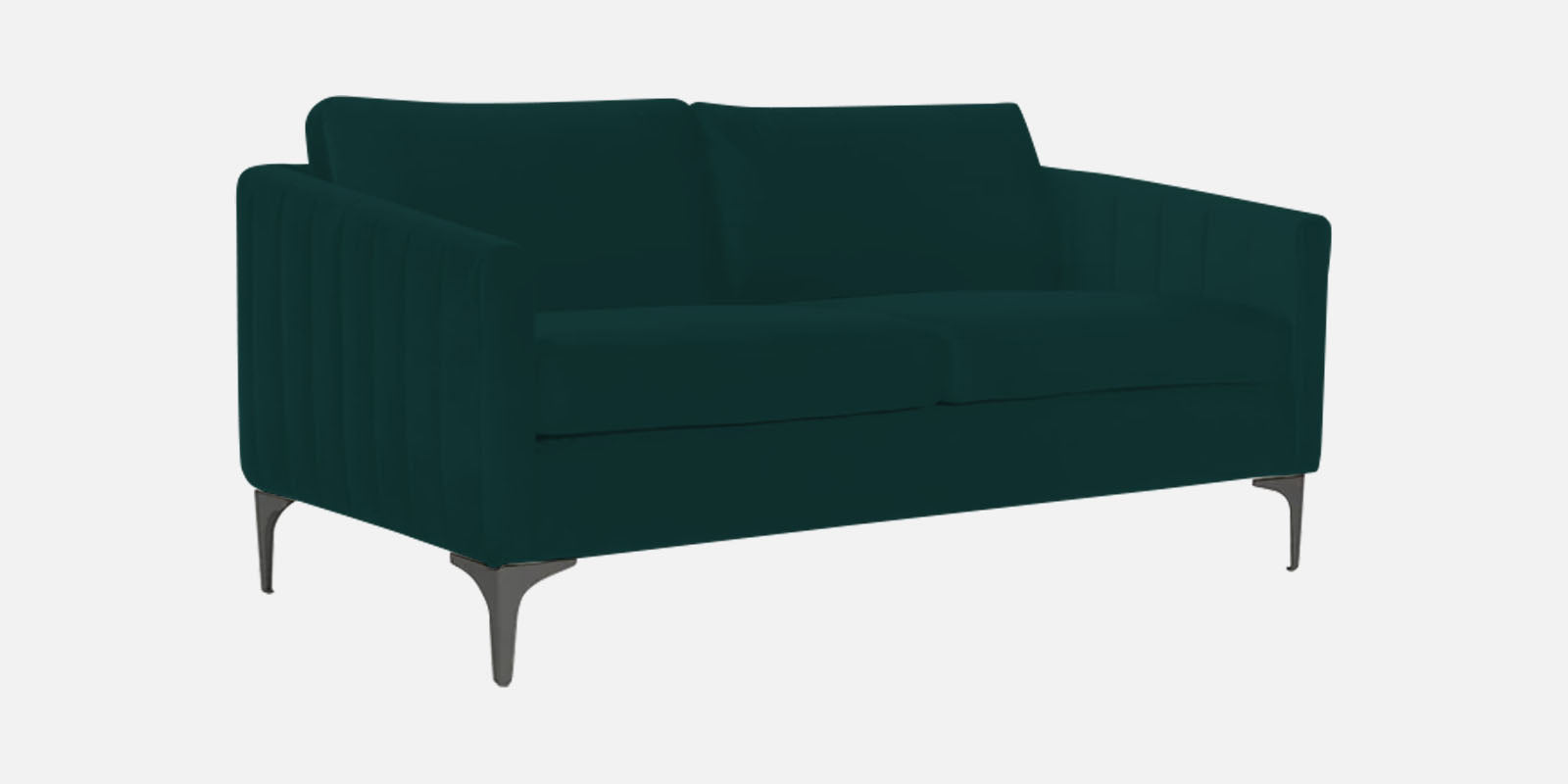 Haru Velvet 2 Seater Sofa In Forest Green Colour - Febonic Living