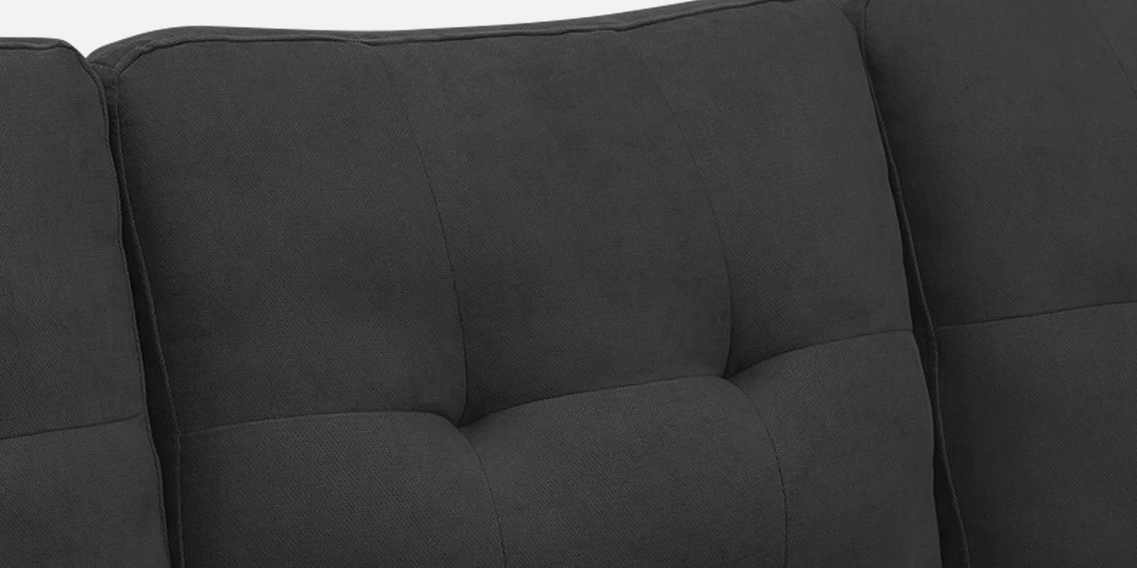 Thomas Fabric LHS Sectional Sofa (2+Lounger) In Charcoal Grey Colour - Febonic Living