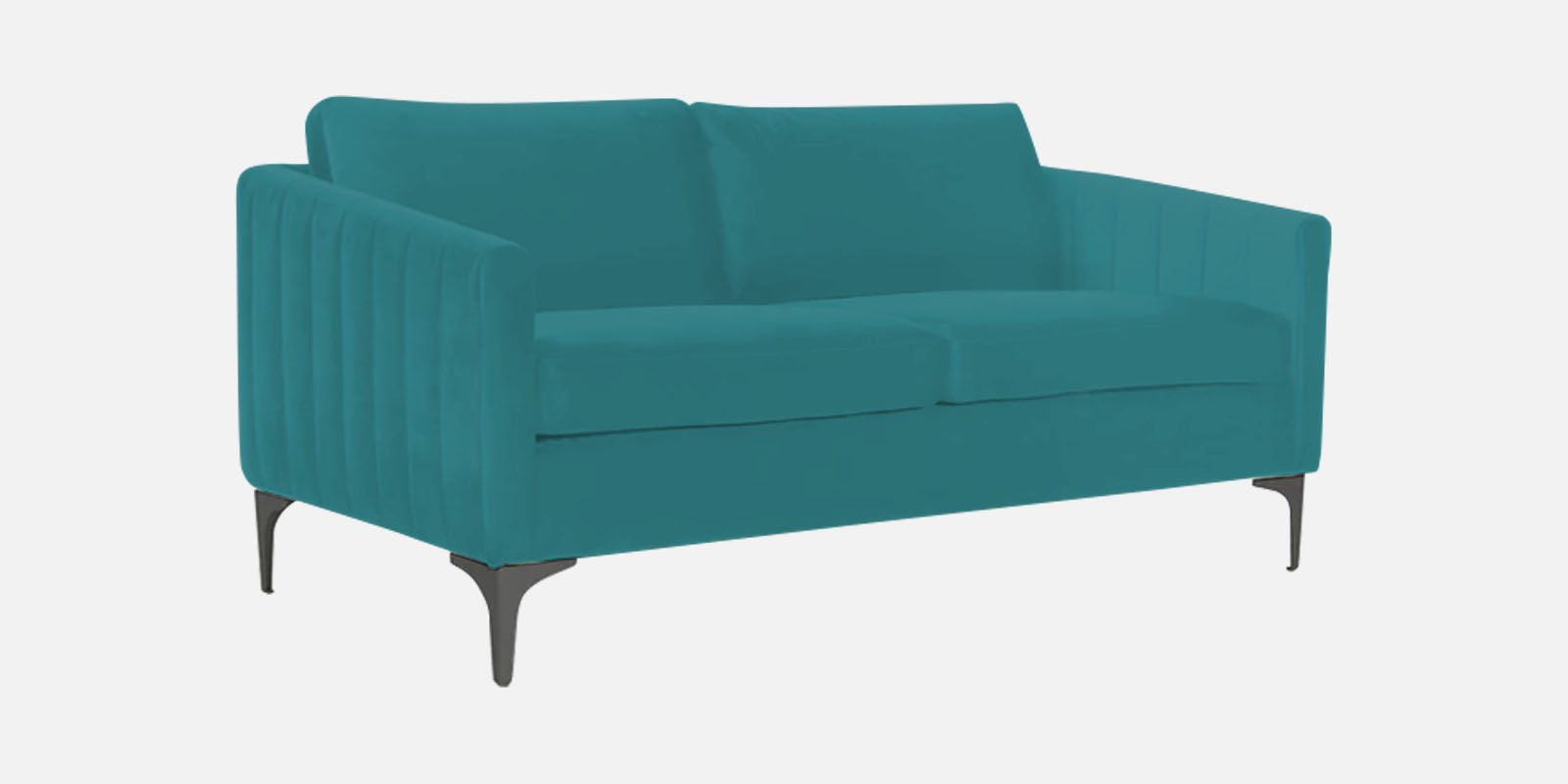 Haru Velvet 2 Seater Sofa In Arabian green Colour - Febonic Living