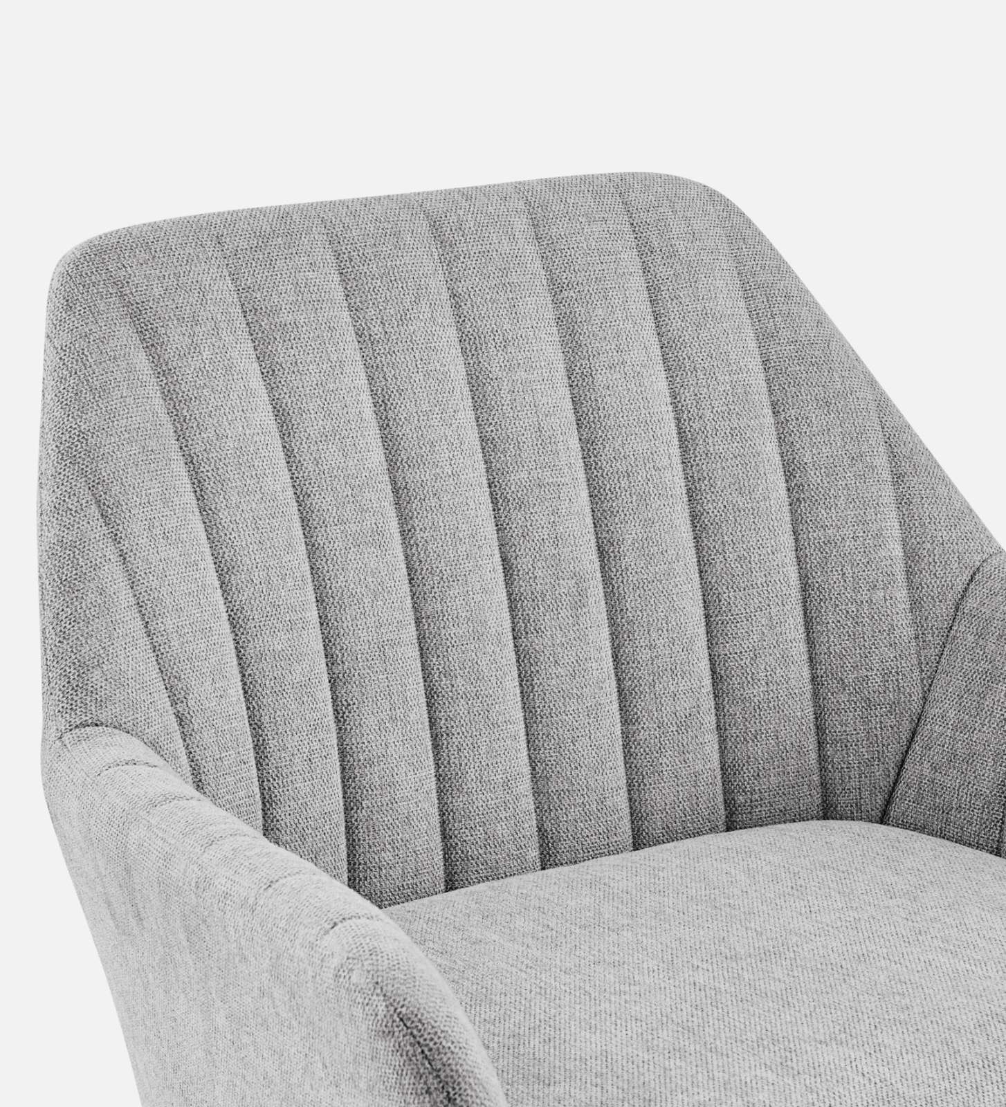 Bella Fabric Arm Chair In Lit Grey Colour - Febonic Living