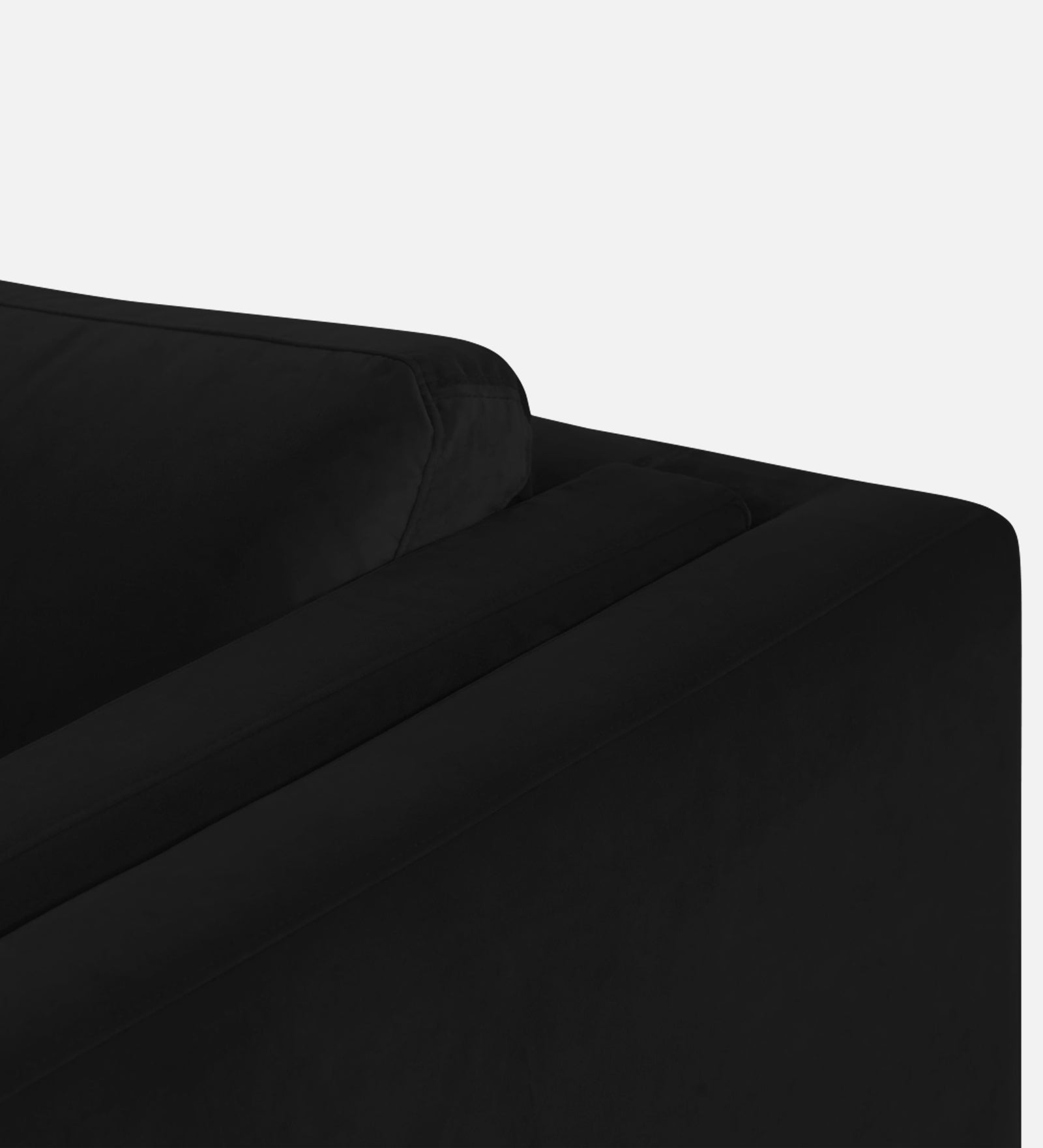 Jasper Velvet 1 Seater Sofa In Adam Black Colour - Febonic Living