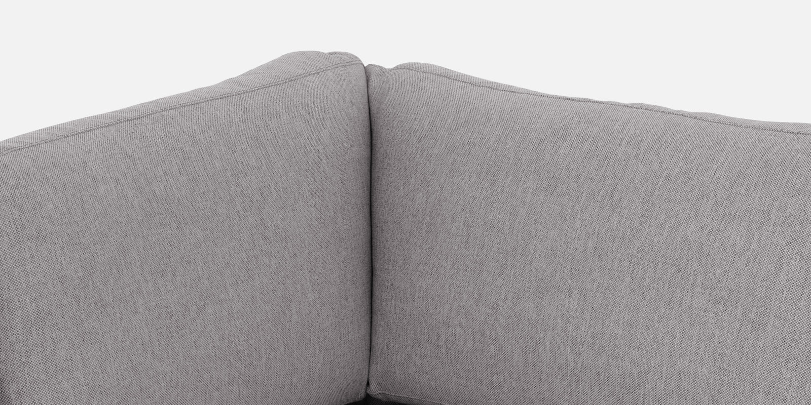 Freedom Velvet 6 Seater LHS Corner Sofa In Concrete Grey Colour With Ottoman - Febonic Living
