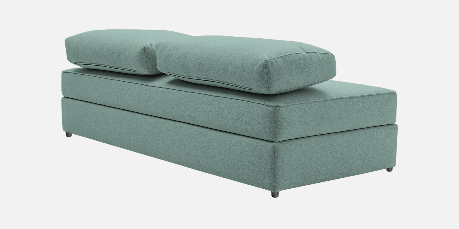 Vito Fabric Day Bed In Suka Blue Colour With Storage - Febonic Living