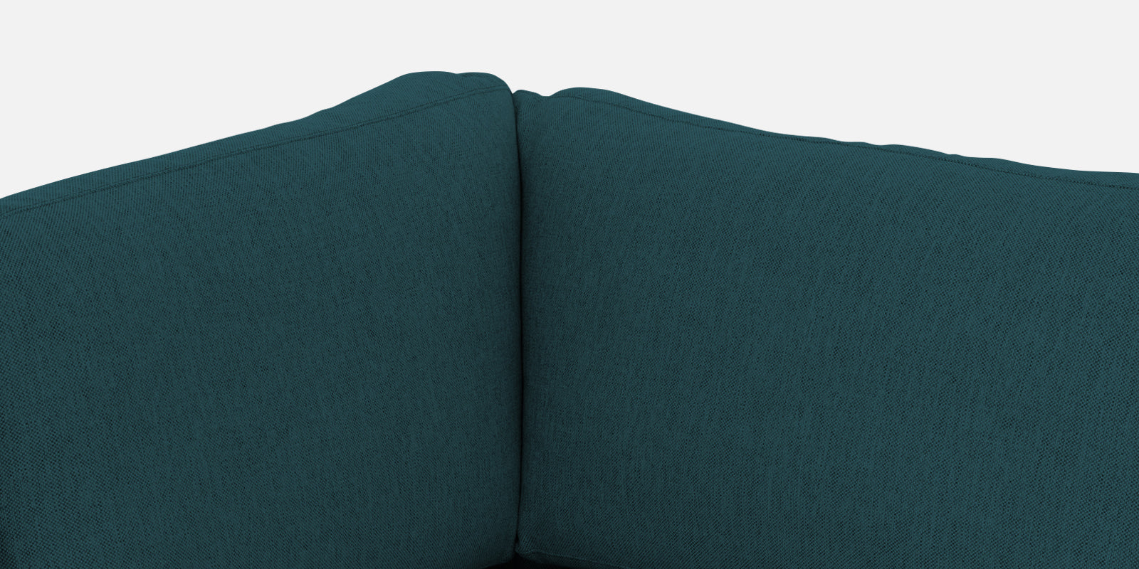 Freedom Velvet 6 Seater LHS Corner Sofa In Arabian Green Colour With Ottoman - Febonic Living