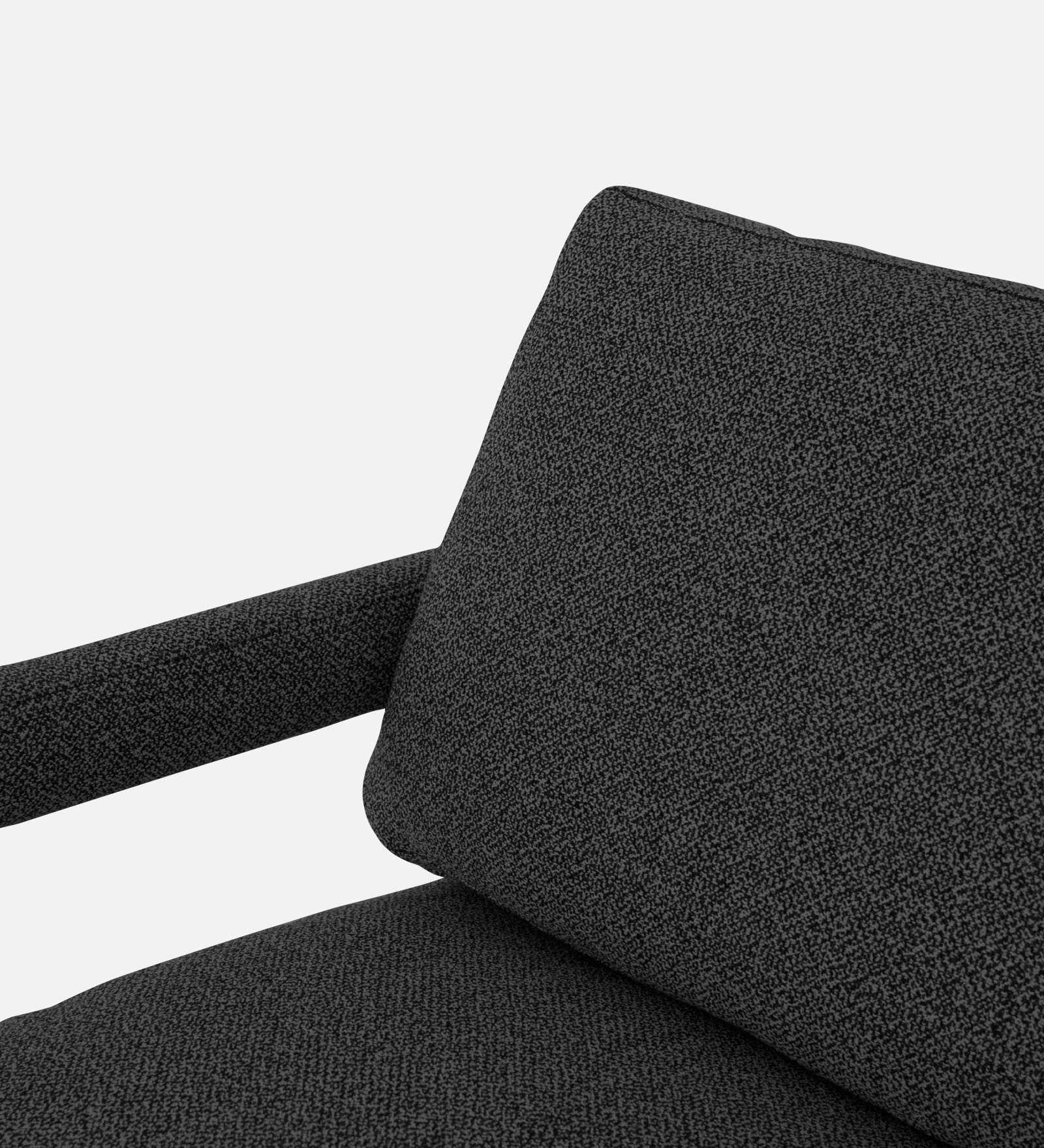 Olsen Fabric Arm Chair In Charcoal Grey Colour - Febonic Living