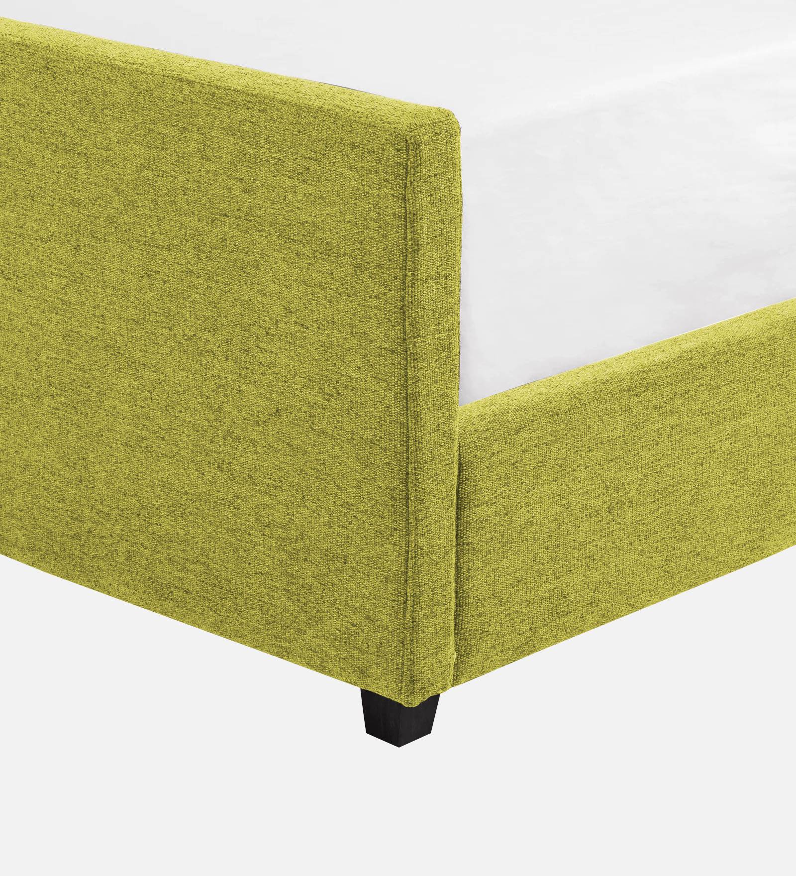 Pollen Fabric Queen Size Bed In Parrot Green Colour - Febonic Living