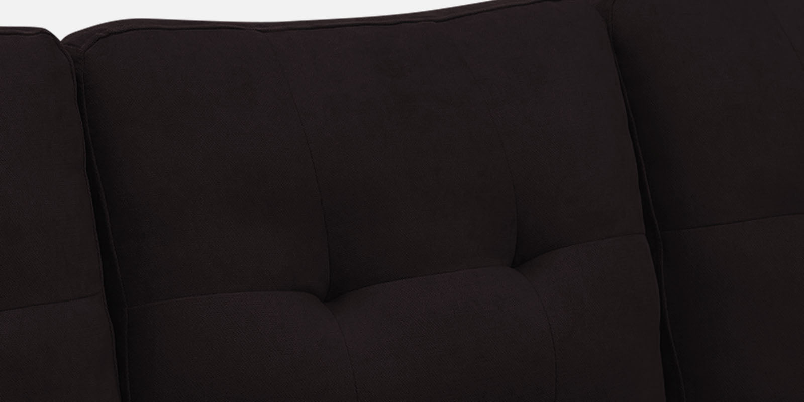 Thomas Fabric LHS Sectional Sofa (3+Lounger) In Cara Brown Colour - Febonic Living