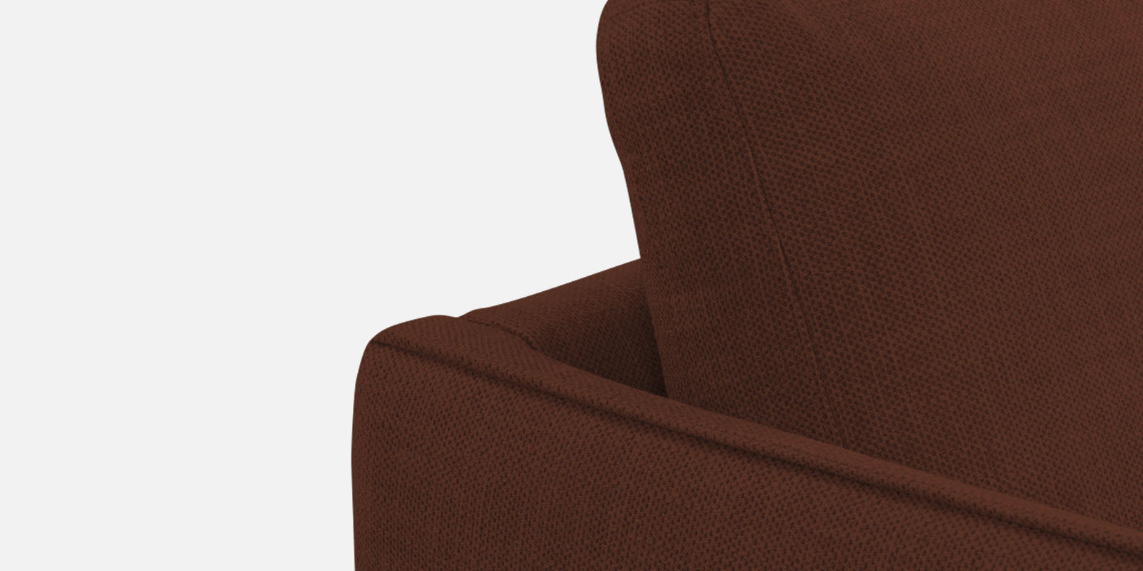 Piku Fabric LHS Sectional Sofa (3+Lounger) In Coffee Brown Colour - Febonic Living