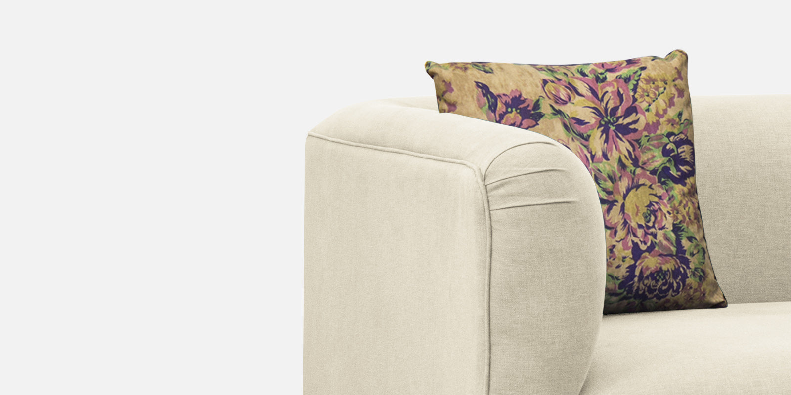 Niki Fabric 2 Seater Sofa in Ivory Cream Colour