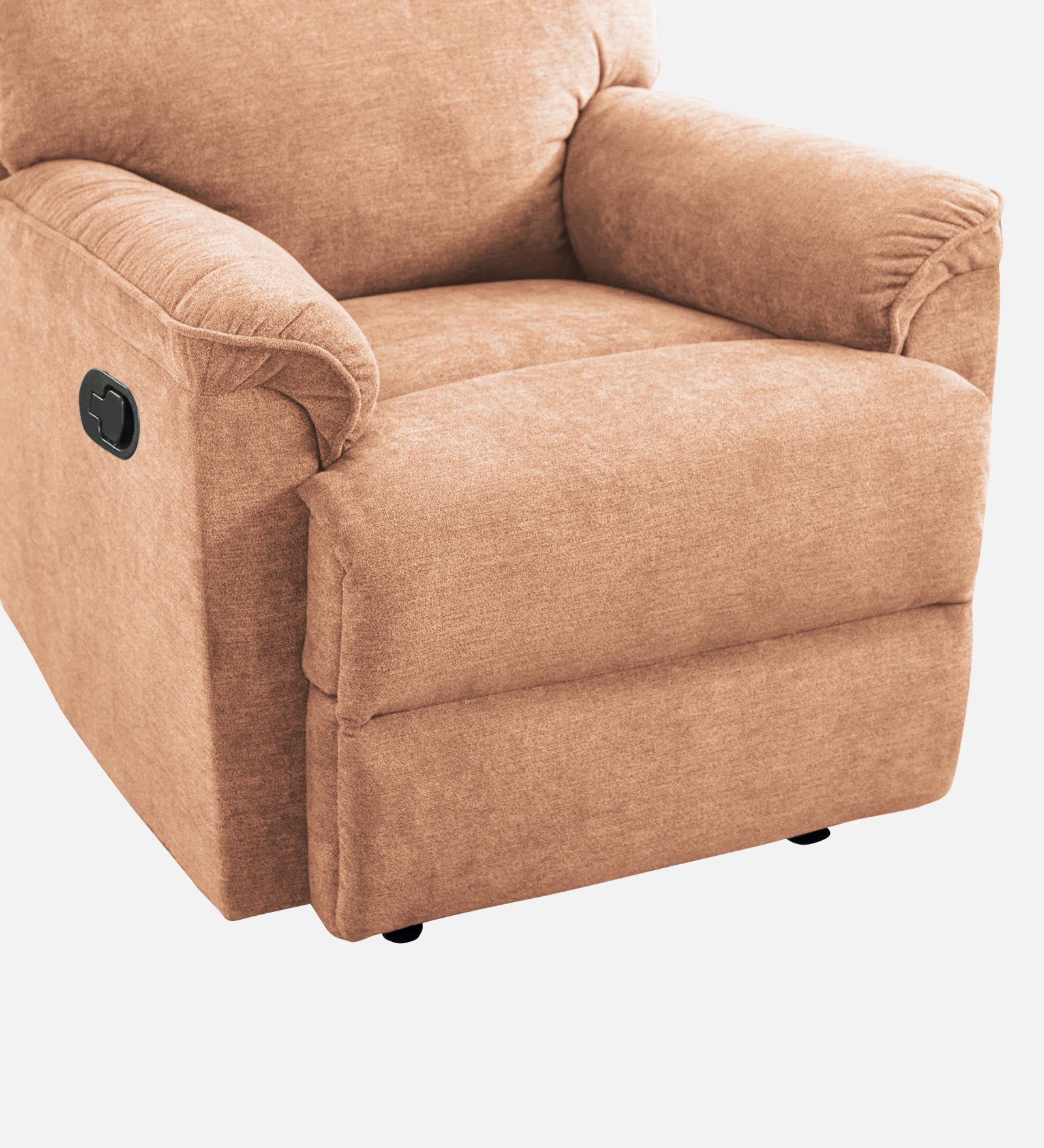 Abby Fabric 1 Seater Manual Recliner In Cosmic Beige Colour - Febonic Living
