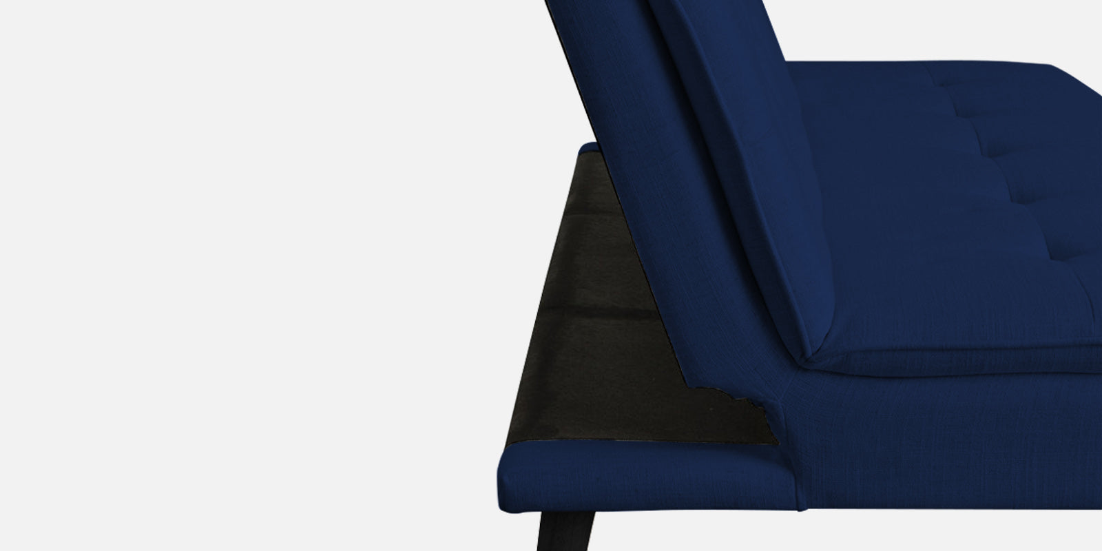 Toner Fabric 3 Seater Convertible Sofa Cum Bed In Royal Blue Colour - Febonic Living