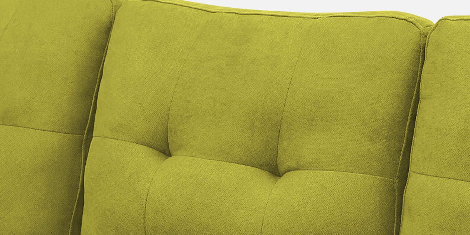 Thomas Fabric RHS Sectional Sofa (2+Lounger) In Parrot Green Colour - Febonic Living