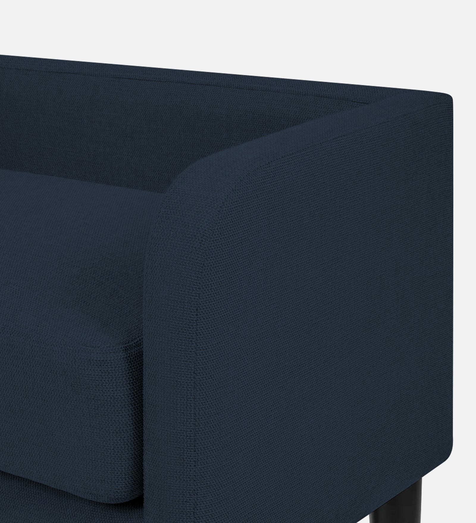 Maya Fabric Bench In Denim Blue Colour - Febonic Living