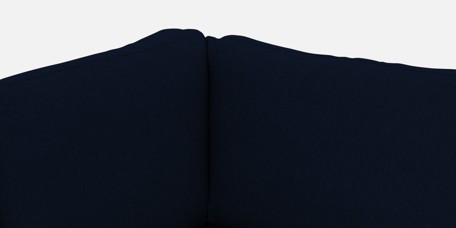 Freedom Velvet 6 Seater LHS Corner Sofa In Dark Blue Colour With Ottoman - Febonic Living