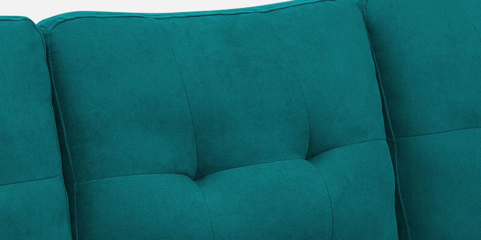 Thomas Fabric LHS Sectional Sofa (2+Lounger) In Sea Green Colour - Febonic Living