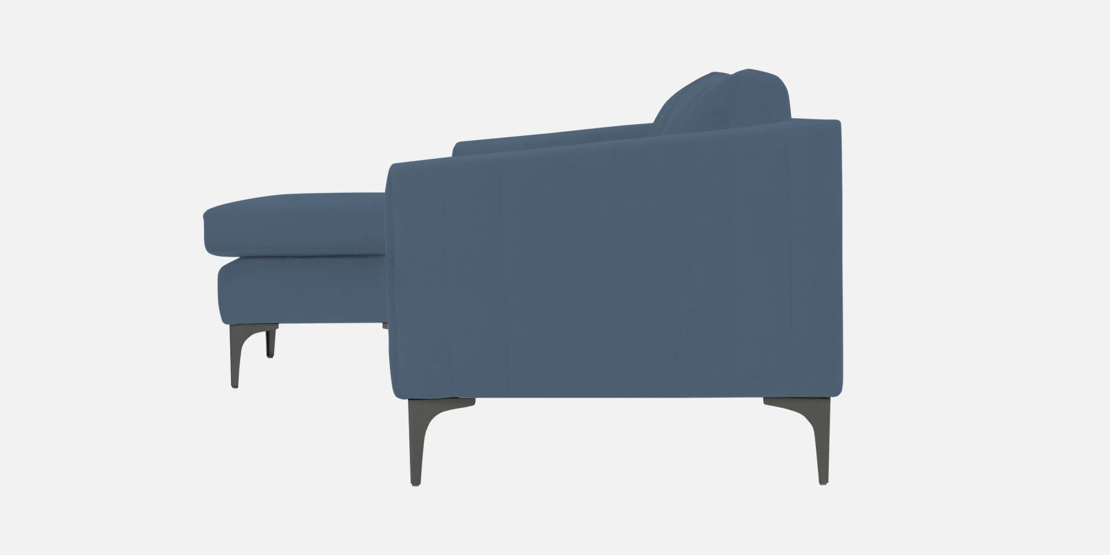 Haru Fabric RHS Sectional Sofa (2+Lounger) In Oxford Blue Colour - Febonic Living