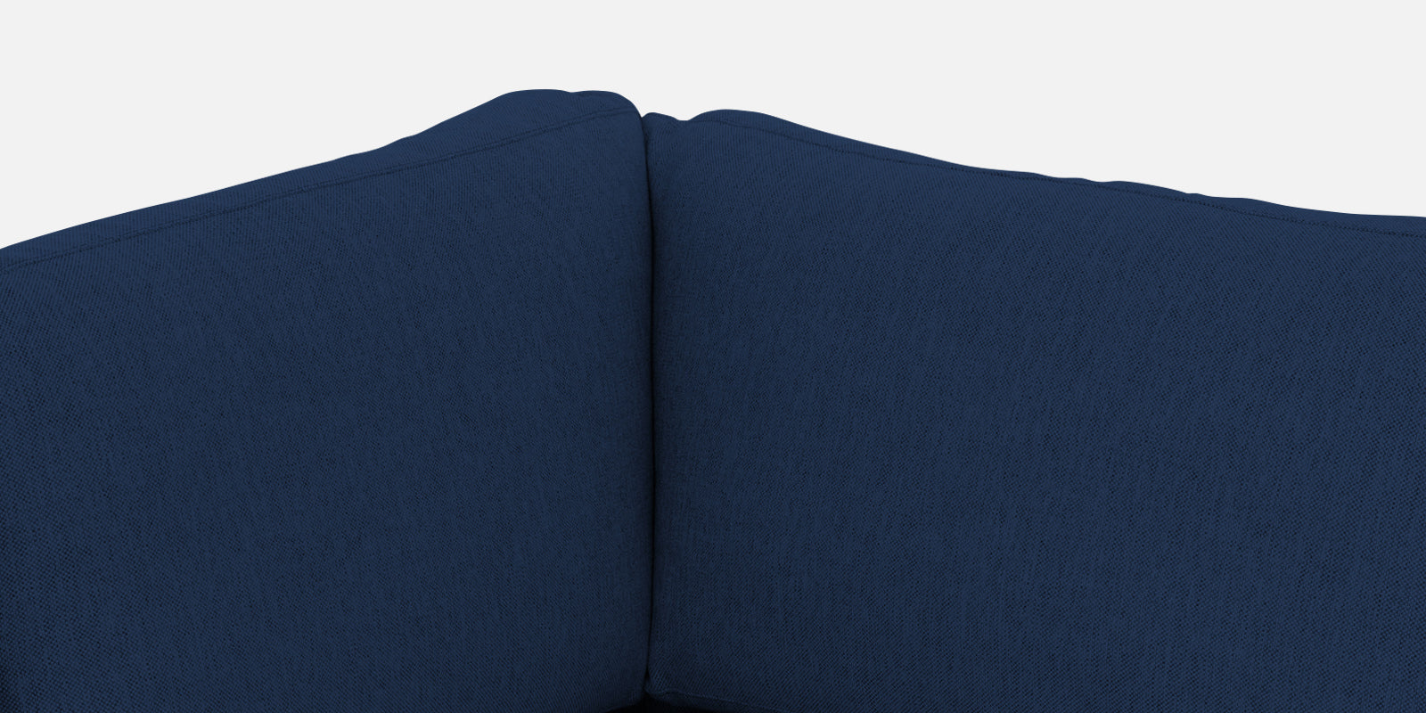 Freedom Velvet 6 Seater LHS Corner Sofa In Imperial Blue Colour With Ottoman - Febonic Living