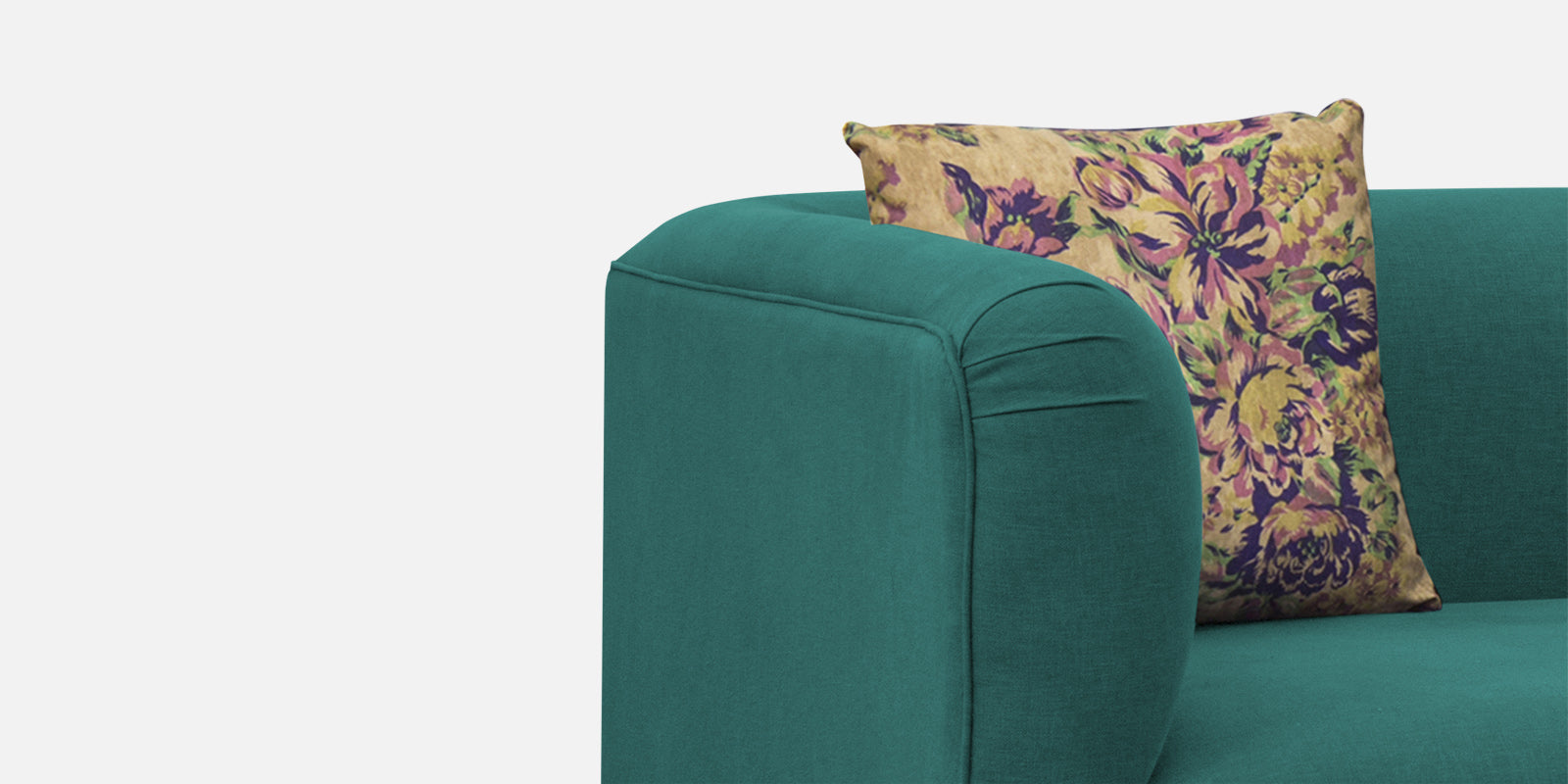 Niki Fabric 3 Seater Sofa In Sea Green Colour - Febonic Living