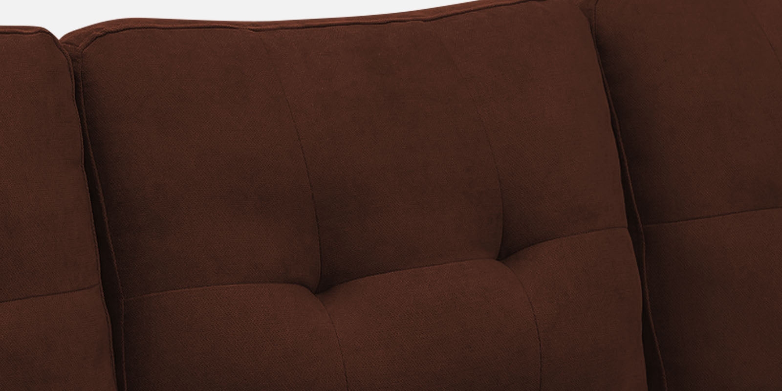Thomas Fabric LHS Sectional Sofa (2+Lounger) In Coffee Brown Colour - Febonic Living