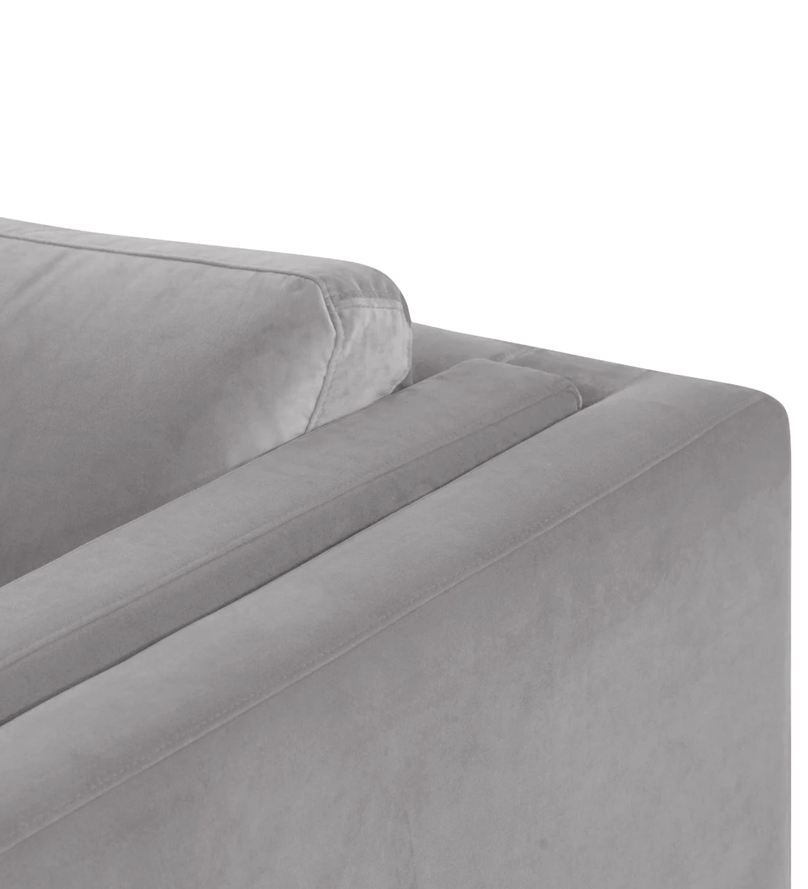 Jasper Velvet 1 Seater Sofa in Concrete grey Colour