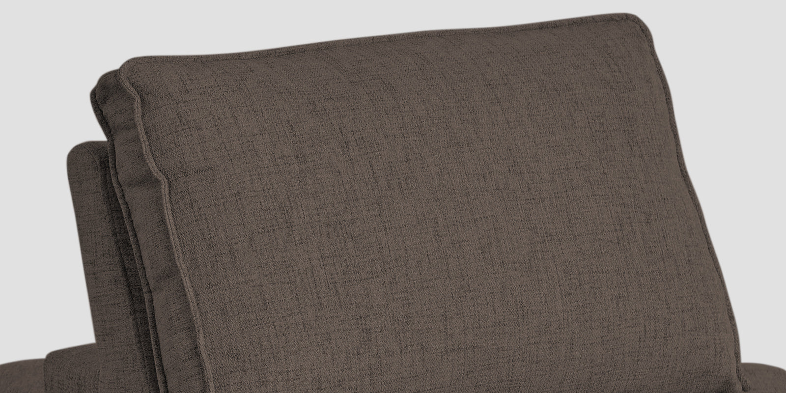 Hiver Fabric Day Bed Sofa In Caspa Brown Colour With Back Rest - Febonic Living