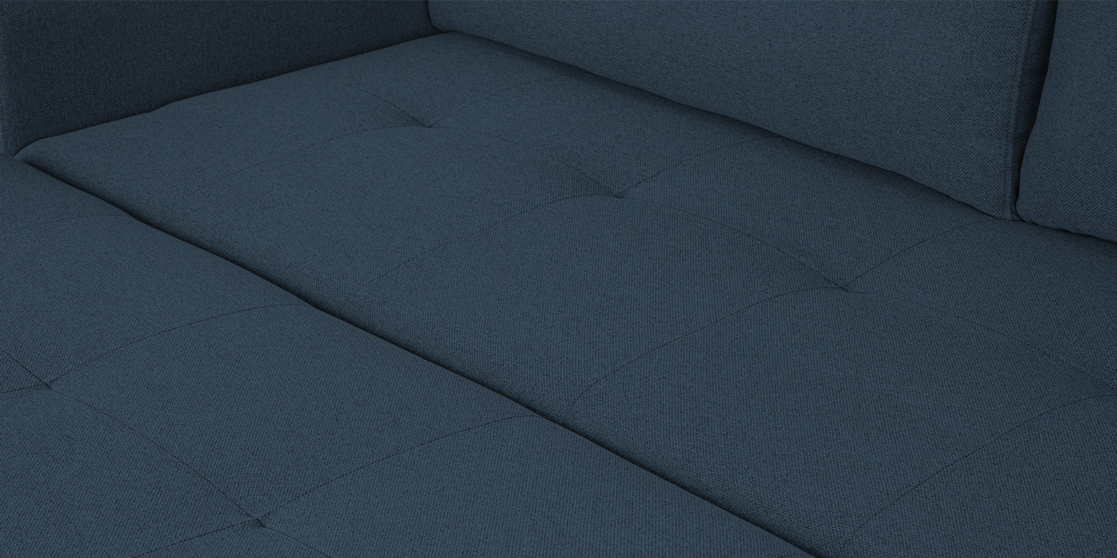 Sigma Fabric 3 Seater Pull Out Sofa Cum Bed In Light Blue Colour - Febonic Living