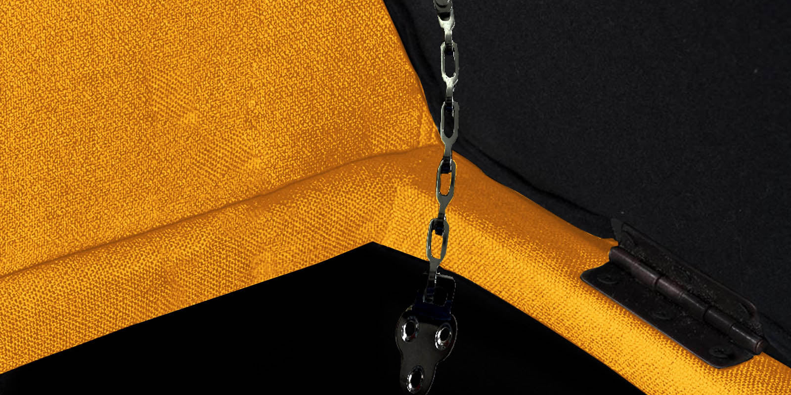 Nowia Fabric 2 Seater Recamier In Bold Yellow Colour With Storage - Febonic Living