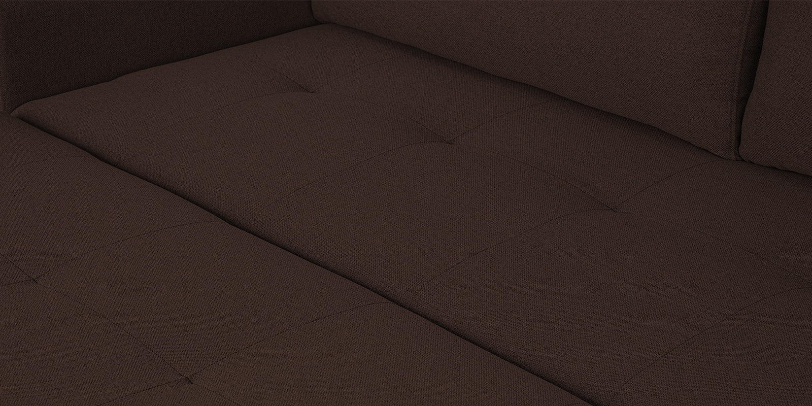 Sigma Fabric 3 Seater Pull Out Sofa Cum Bed In Coffee Brown Colour - Febonic Living