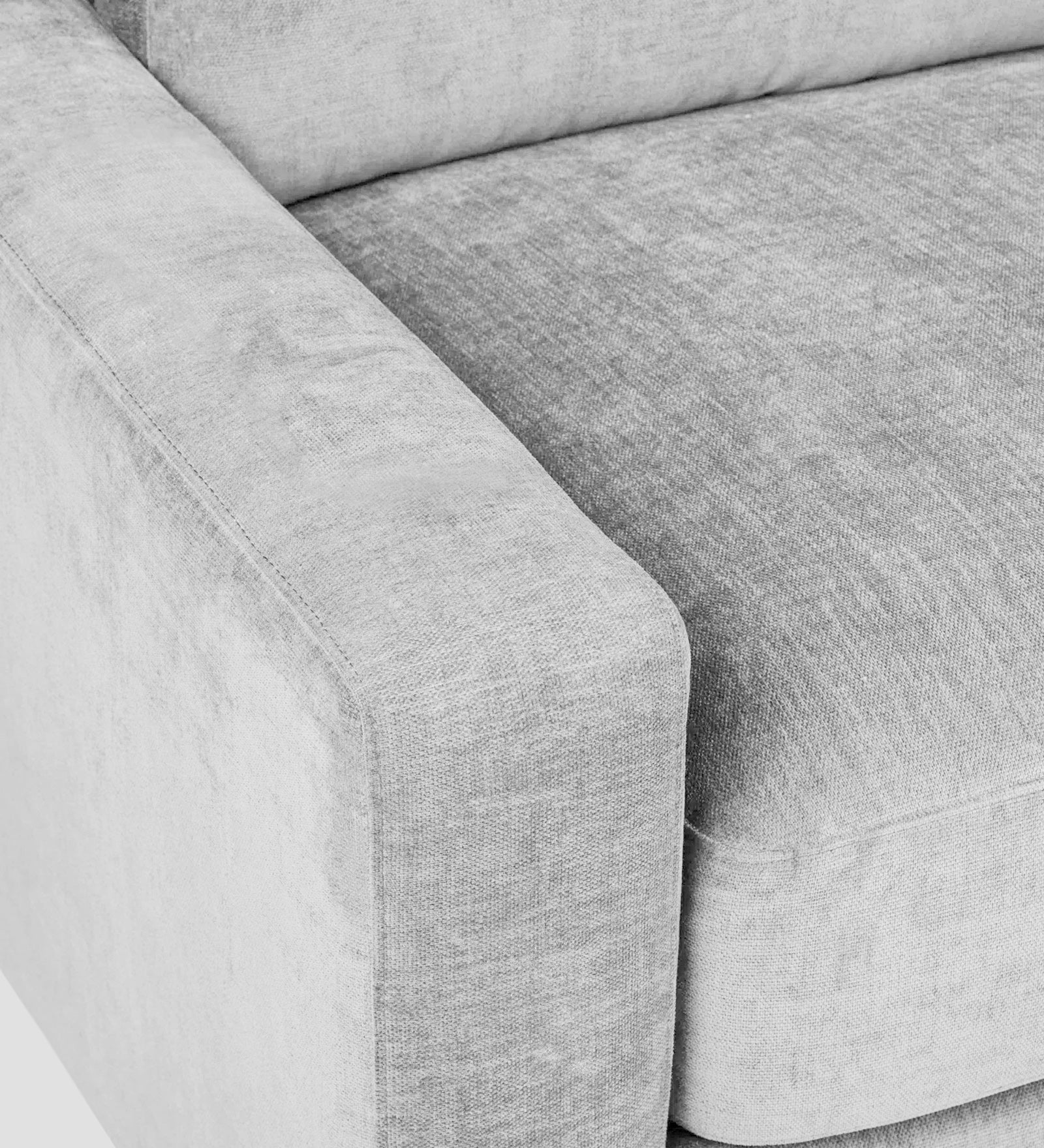 Dara Fabric 1 Seater Sofa In Lit Grey Colour - Febonic Living