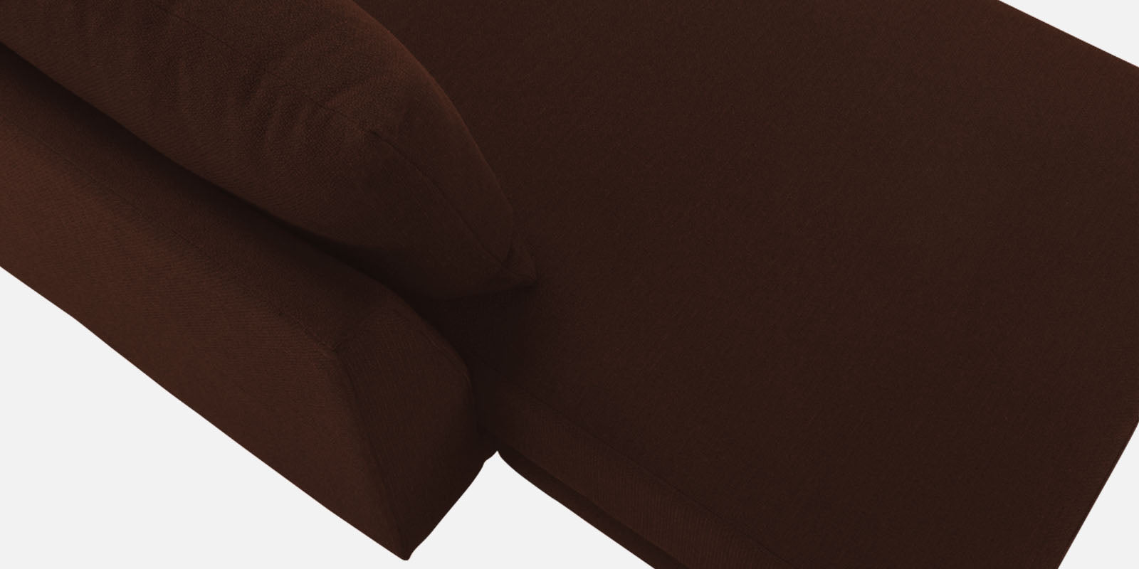 Ira Fabric LHS 6 Seater Convertible Sofa Cum Bed In Coffee Brown Colour - Febonic Living