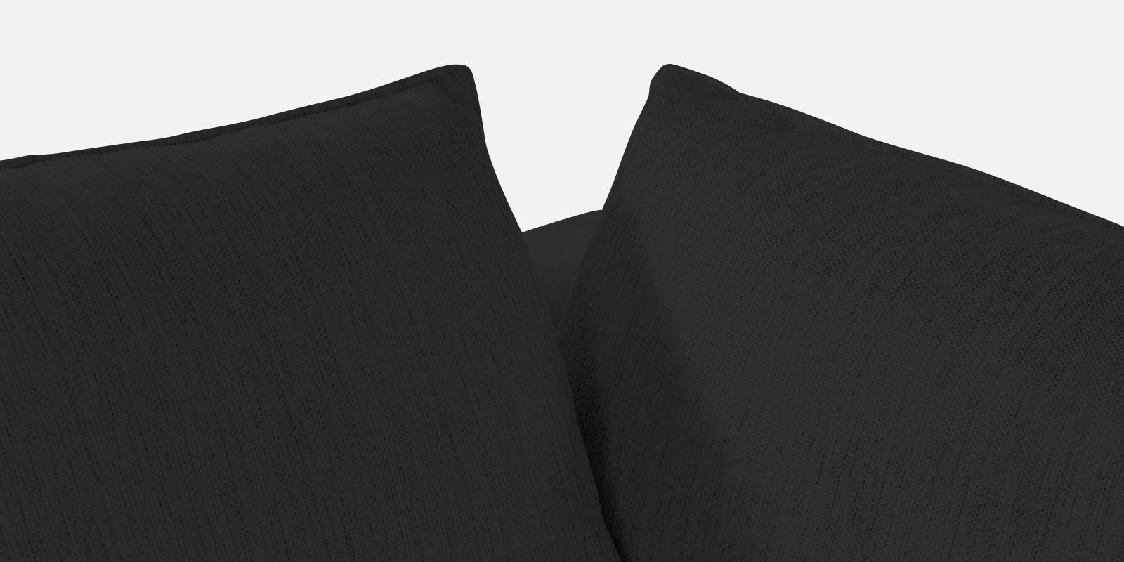 Ziggy Fabric LHS Sectional Sofa (3+Lounger) In Bitter Black Colour - Febonic Living