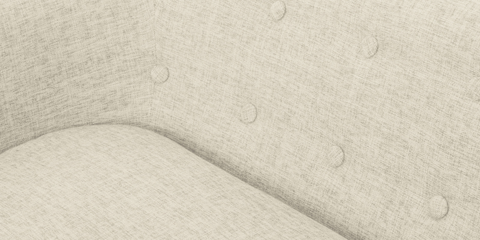 Casper Fabric 3 Seater Sofa In Ivory Cream Colour - Febonic Living